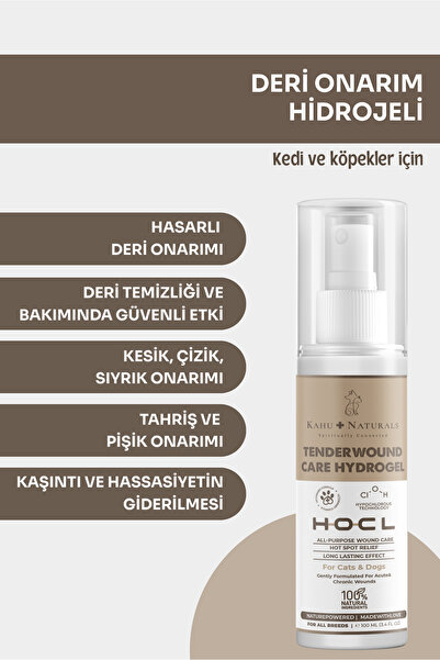 Kahu Naturals Spiritually Connected Yara Bakım Jeli, Hipokloröz Asit, Yoğun C...