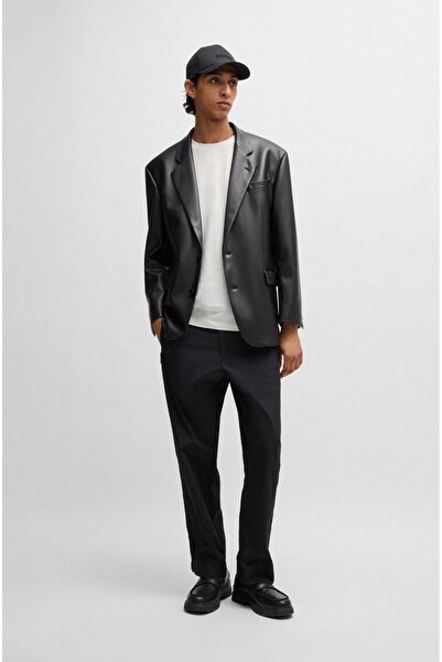 HUGO Men's Brand Logo Crew Neck Short Sleeve Ecru T-Shirt 50522134 -101