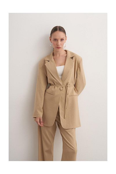 FUSHYA Σετ με παγιέτες με λεπτομέρειες Blazer