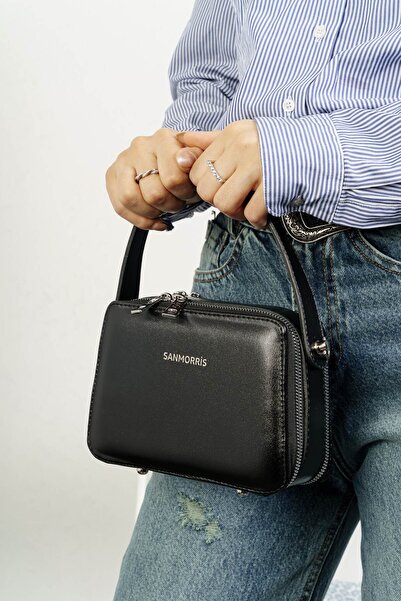 Sanmorris حقيبة يد وكتف نسائية بحزام متقاطع قابل للتعديل