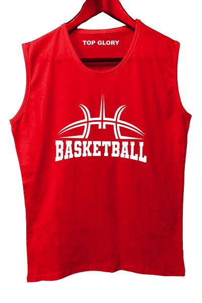 TOP GLORY Basketballx Printed Sleeveless Athlete T-Shirt Tank Top Athlete Fitness Athlete