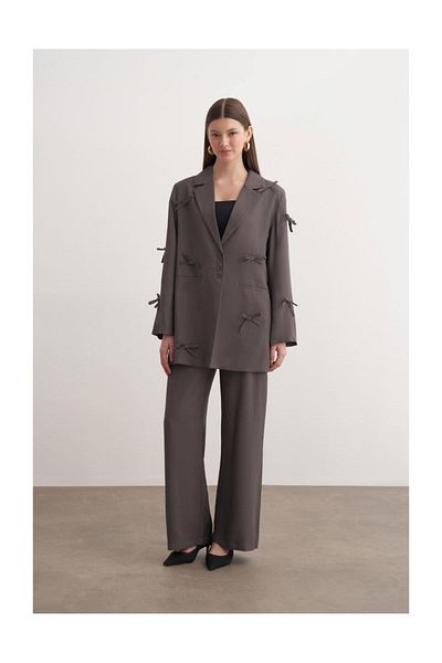 FUSHYA Bow Detailed Blazer Suit