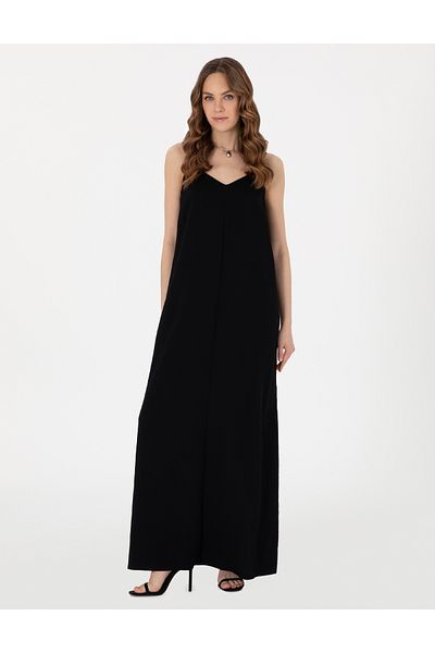 Pierre Cardin Black Regular Fit Woven Dress 50311530 -Vr046