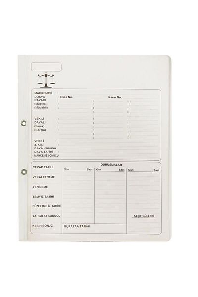 OFIX Ful Color 04798 Luxury Lawyer Office File Cardboard A4 50 Pieces - White