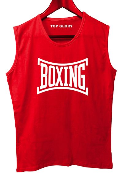 TOP GLORY Boxing Sleeveless Athlete T-Shirt Tank Top Athlete Fitness Athlete