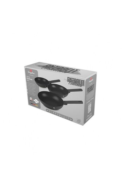 Berlinger Haus Set Of 3 Pans Anthracite Bh 8138