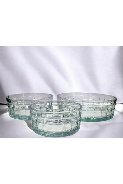 Paşabahçe Sandra Set of 3 Cutting Decor Bowl