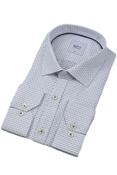 KAMER Чоловіча класична сорочка з довгими рукавами в крапку 3706 BGL-ST04395