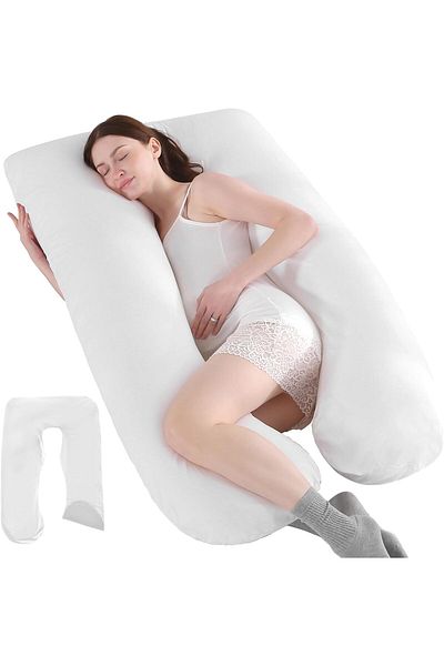 fulina U Shaped Pregnancy Pillow,with Removable Cover,Relieve Fibromyalgia,Gift For Pregnant,70x130cm