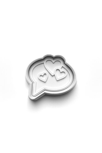 Adana Pasta Malzemeleri Hearts Cooky Cutter and Stamper 3D-0260_3