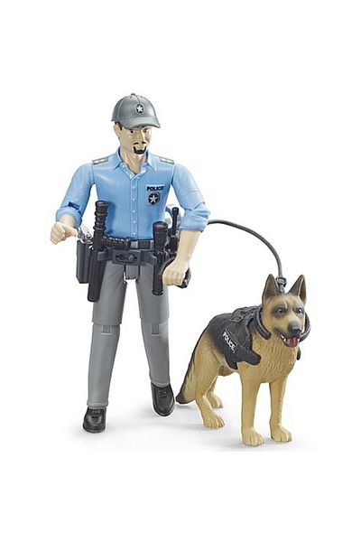 Bruder Bruder bworld figurine - Policeman with dog