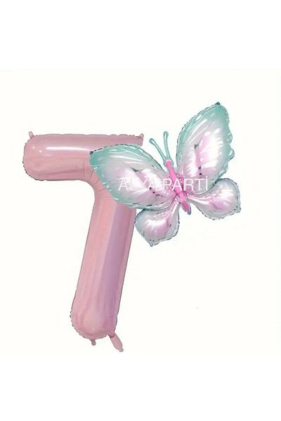 ALYA Σετ γενεθλίων PARTY Figure Foil Balloon Butterfly