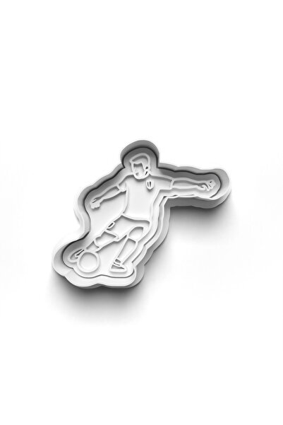 Adana Pasta Malzemeleri Soccer Cooky Cutter and Stamper 3D-0366_4