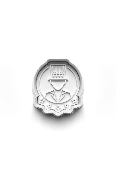 Adana Pasta Malzemeleri قالب قطع وطوابع كوكيز الرئيس الأمريكي 3D-0554_3