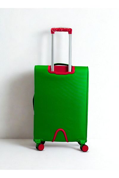 United Colors of Benetton BNTE-50 24 Inch- Checked Luggage with TSA Lock- GREEN