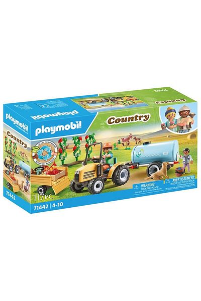 Playmobil Country - Tractor with trailer and water tanker