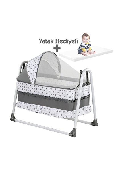 bebegen Elit Portatif Sallanır Bebek Beşik Gri