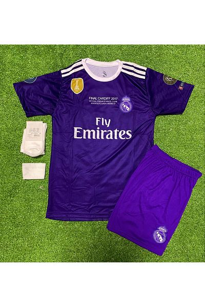 MONTENERO 2017 cardiff champions league final sergio ramos kids jersey set of 4