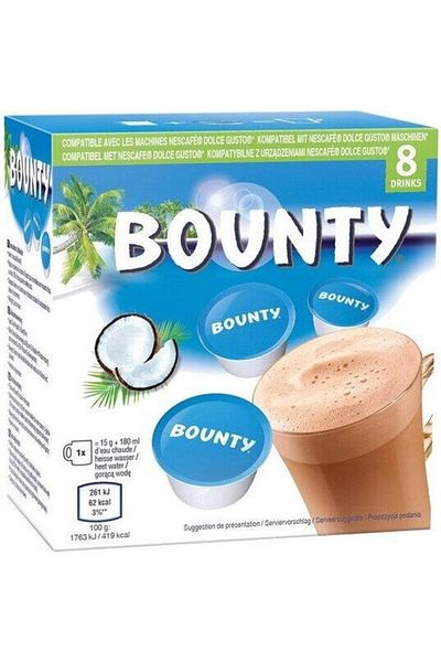 Nescafe Kompatibilní s kapslemi Nescafe Dolce Gusto ciocolata calda Bounty, 8 kapslí, 120 g
