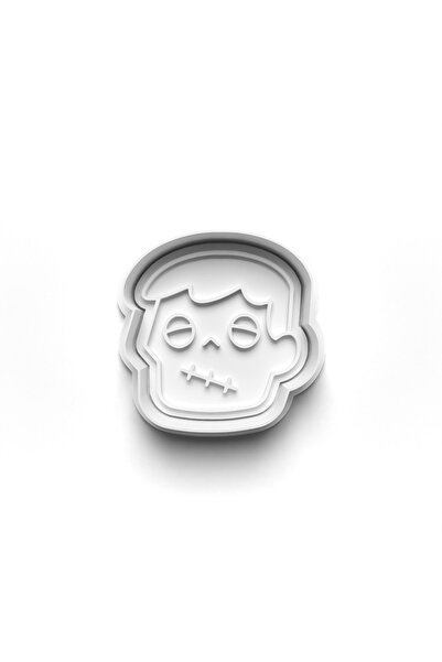 Adana Pasta Malzemeleri Halloween Halloween Zombie Cooky Cutter and Stamper 3...