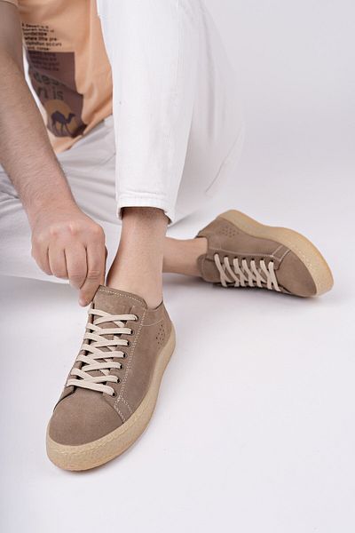 MUGGO Ανδρικά αθλητικά παπούτσια casual από γνήσιο δέρμα Midway Lace-Up