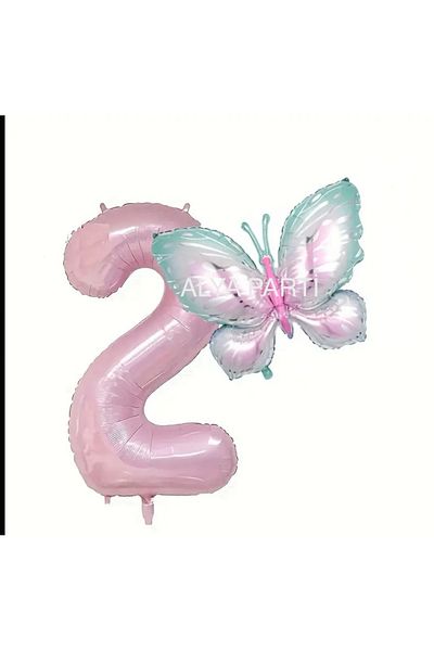 ALYA Σετ γενεθλίων PARTY Figure Foil Balloon Butterfly