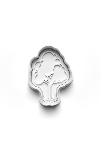 Adana Pasta Malzemeleri قاطعة وطوابع قوالب البسكويت للأشجار 3D-0671_1