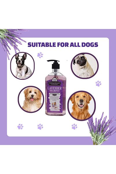 AnimalShop Soft and Smooth Pet Shampoo with Lavender Scent by KWPL 500 ml