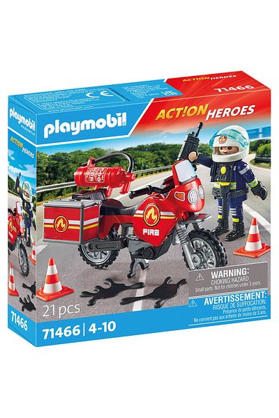 Playmobil Act!on Heroes - Fire engine at the scene of the accident