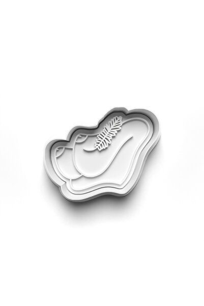 Adana Pasta Malzemeleri Flower Busts Cooky Cutter and Stamper 3D-0333_2