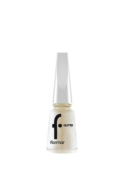 Flormar Flormar Glitter Nail Enamel GL12 White Pearl