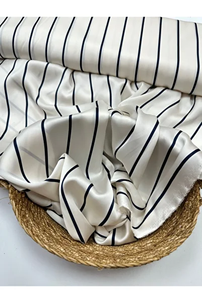 Şanlı Kumaş Striped Satin Fabric Width:150Cm