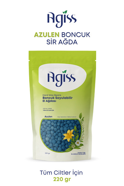 AGISS Tüm Ciltler Için Azulen Boncuk Soyulabilen Inci El Ağdası 220g