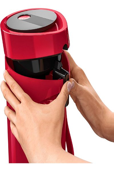 emsa GmbH 515706 Ponza Insulated Thermos Jug, 1.9L, Stainless Steel, Red – Hot & Cold Insulation