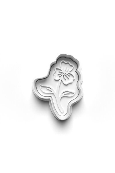 Adana Pasta Malzemeleri Spring Flower Bulk Cooky Cutter and Stamper 3D-0568_3