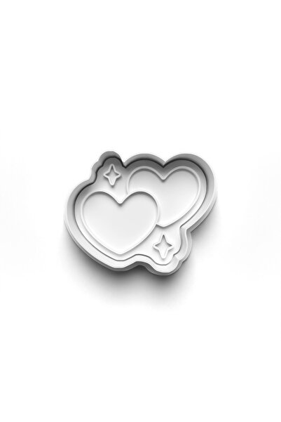 Adana Pasta Malzemeleri Love Cooky Cutter and Stamper 3D-0530_1