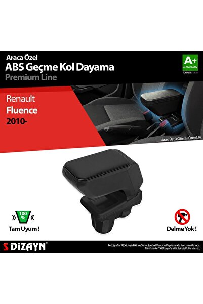 Drs Tuning Renault Fluence Uyumlu Kol Dayama Kolçak Geçmeli ABS Siyah 2010 Üz...