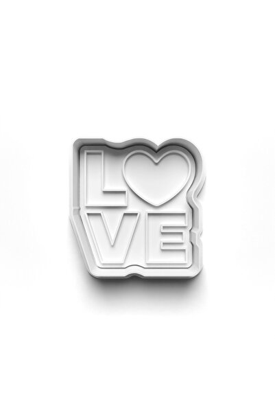 Adana Pasta Malzemeleri Love Cooky Cutter and Stamper 3D-0528_1