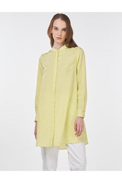 Kayra Туника с райета, зелена в шамфъстък