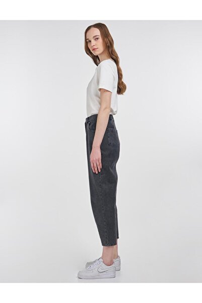 KYR Havuç Kesim Cep Detaylı Denim Pantolon Antrasit