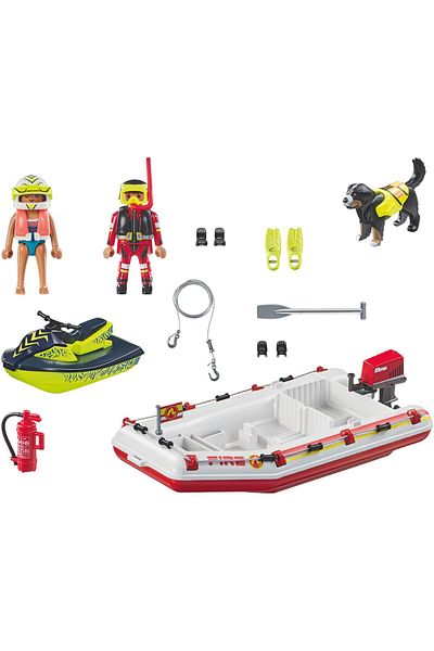 Playmobil Act!on Heroes - Lifeboat with water scooter