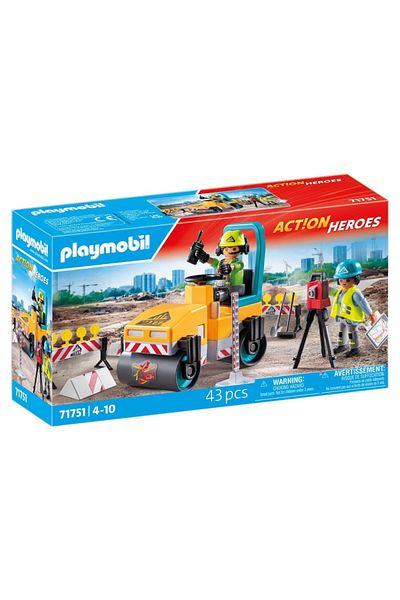 Playmobil Act!on Heroes - Compactor asfalt