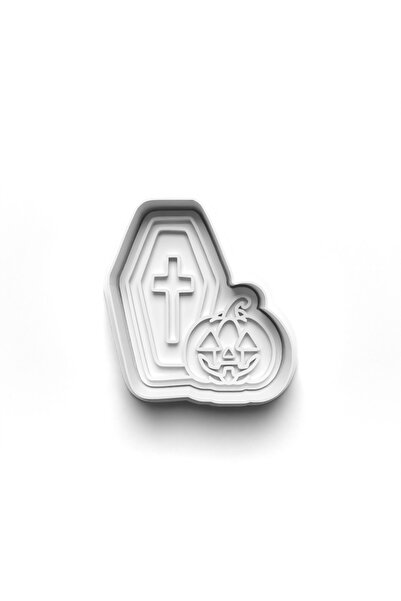 Adana Pasta Malzemeleri Halloween Hallloween Graveyard Cooky Cutter and Stamp...