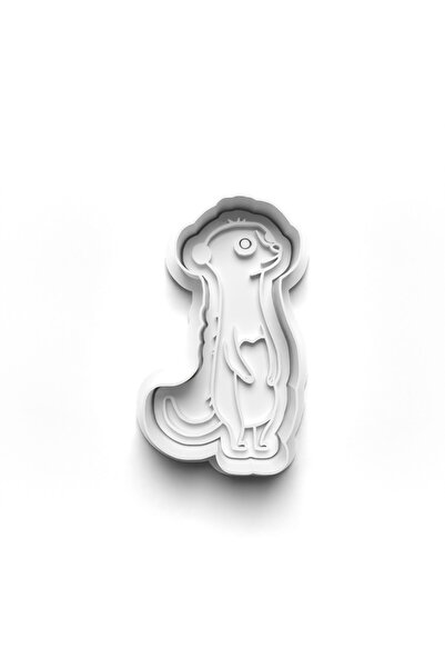 Adana Pasta Malzemeleri قالب قطع البسكويت على شكل حيوان وختم 3D-0583_38