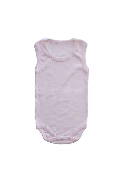 bebegen Pembe Jakarlı Askılı Çıtçıtlı Zıbın