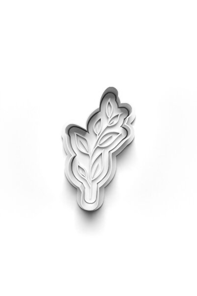Adana Pasta Malzemeleri Leaf Cooky Cutter and Stamper 3D-0268_3
