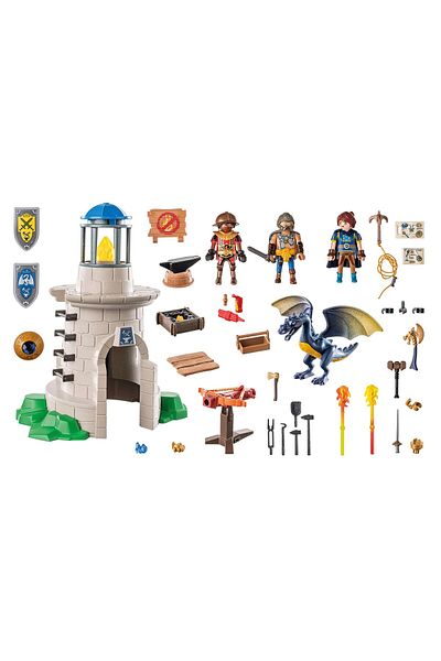 Playmobil Novelmore - Knight's Tower with Blacksmith and Dragon