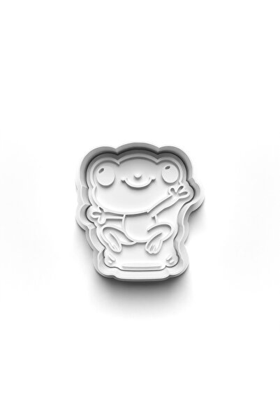 Adana Pasta Malzemeleri قاطعة وطوابع قالب بسكويت الضفدع 3D-0550_4