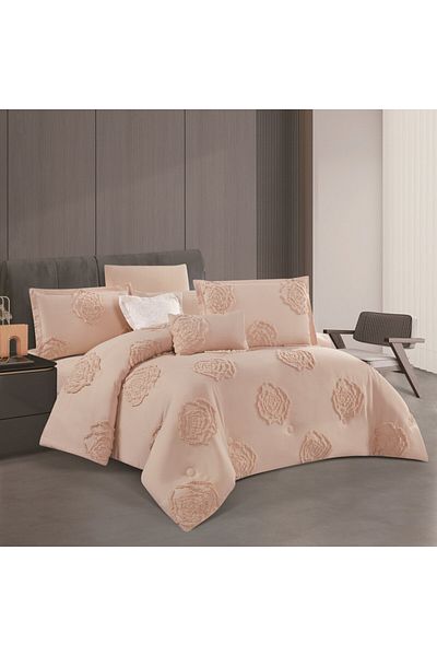 HOURS Horse Jacquard Comforter Set, Elegant Pattern, Durable Fabric, Double-Sided, 8 Pieces, King Size