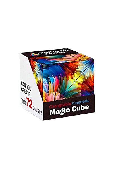 OEM Jucarie interactiva magnetica, Cub Magnetic Morph, Geometrie tridimesionala, 70 de forme diferite